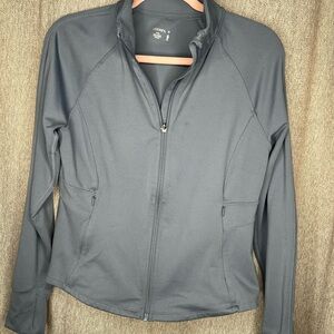 Jockey Performance Zip Up Jacket Thumbhole Sleeves Size M